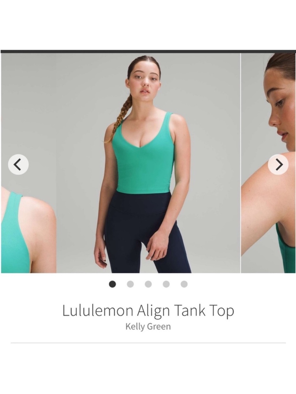 Lululemon Align Tank Top Kelly Green Sz 6